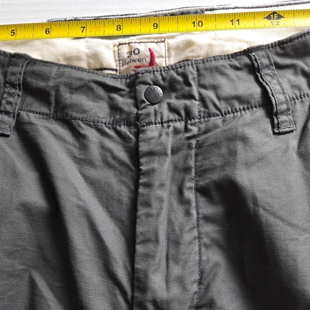 Relwen Charcoal Grey Flyweight Flex Chino Pant Cotton Spandex Zip Snap Fly 30 - Picture 5 of 11
